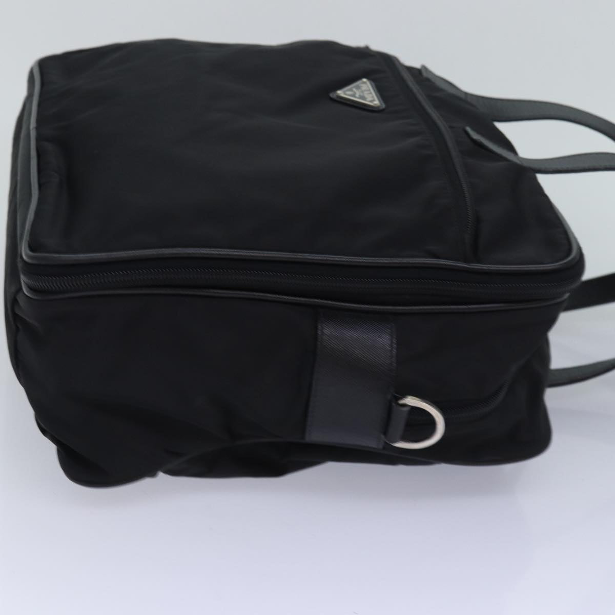 PRADA Hand Bag Nylon 2way Black Auth