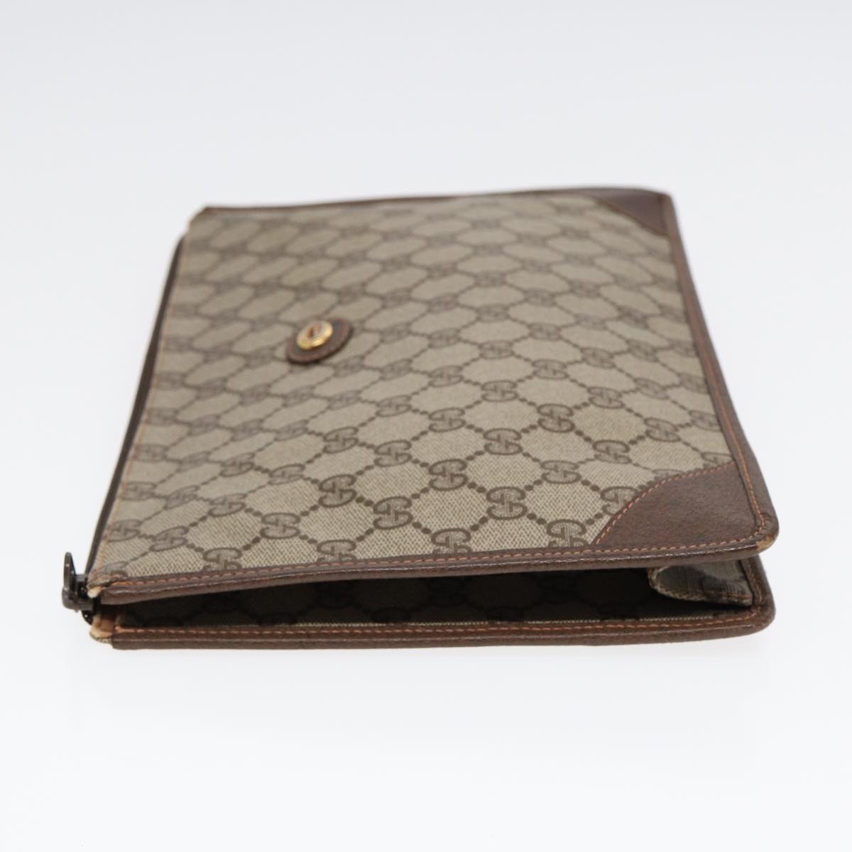 Gucci Leather Canvas Clutch