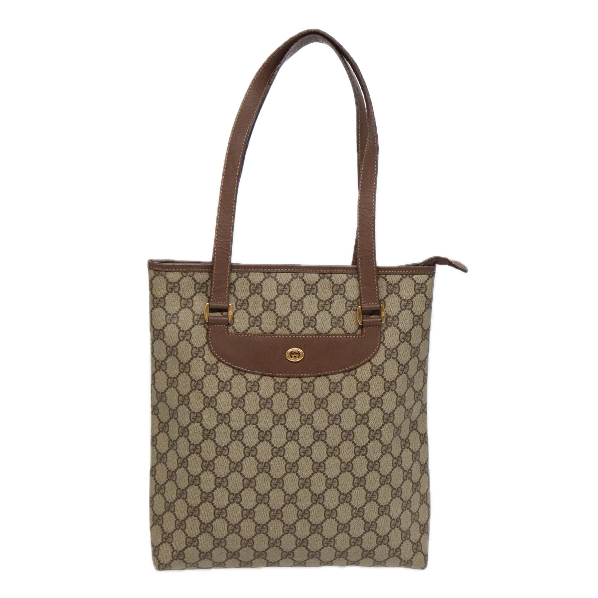Gucci Leather Canvas Tote