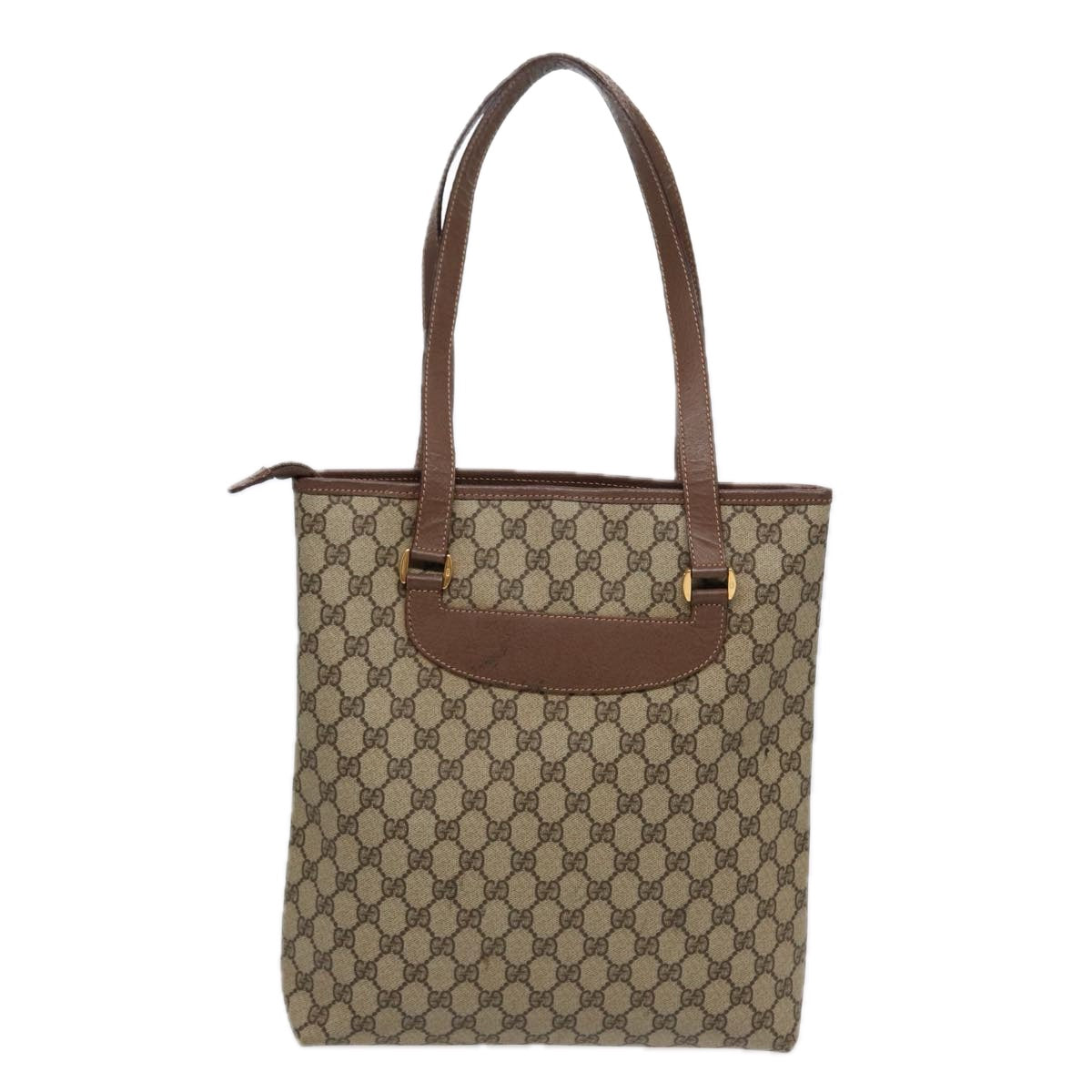 Gucci Leather Canvas Tote