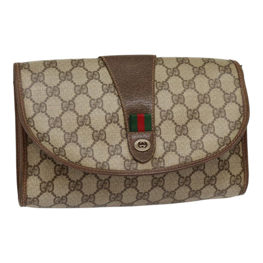Gucci Leather Canvas Clutch