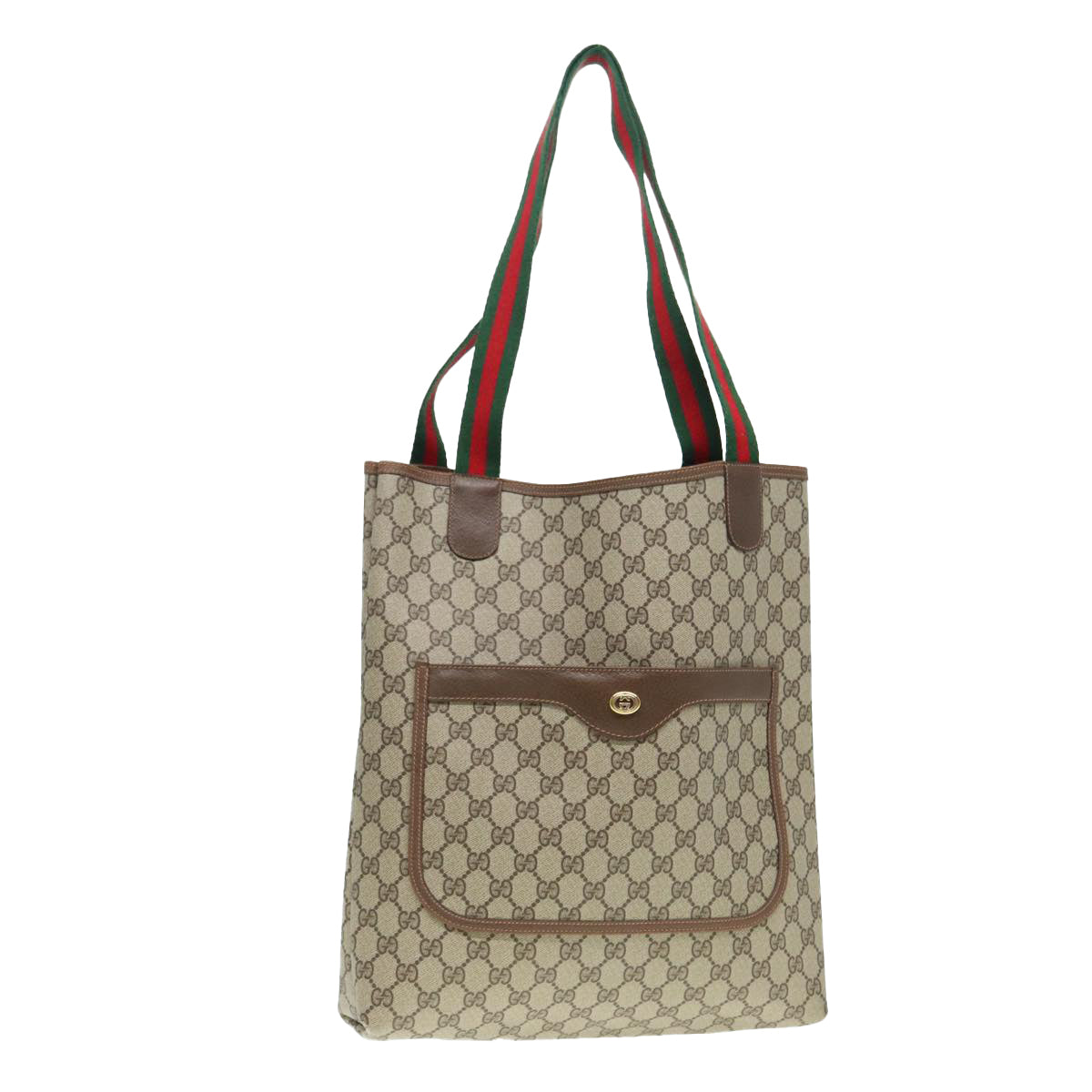 Gucci Leather Canvas Tote