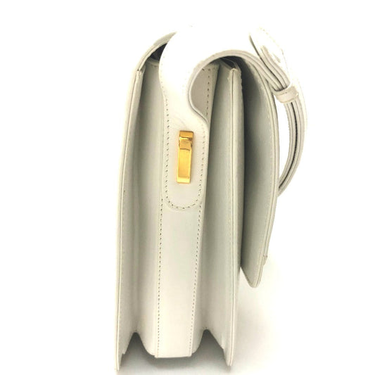 GUCCI Shoulder Bag leather white Old Gucci Shoulder Women