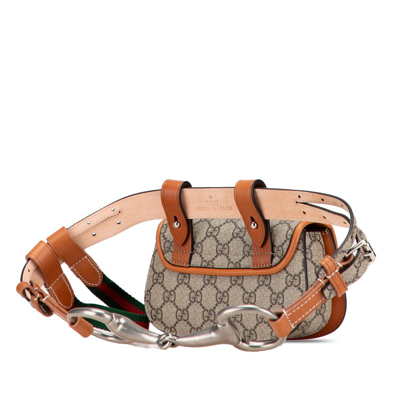 Gucci GG Supreme Bamboo PVC Leather Belt Bag
