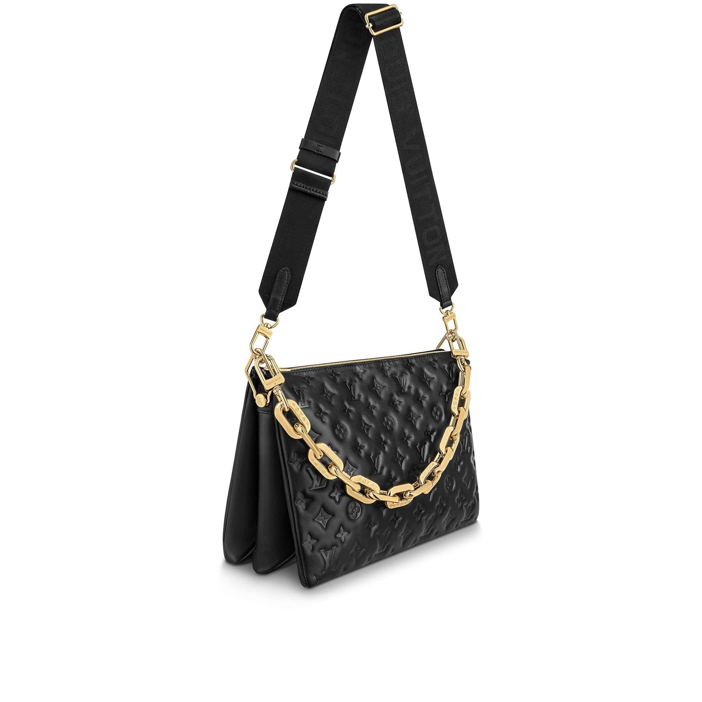 Luxury Women's Handbag | Louis Vuitton Monogram Coussin MM Black