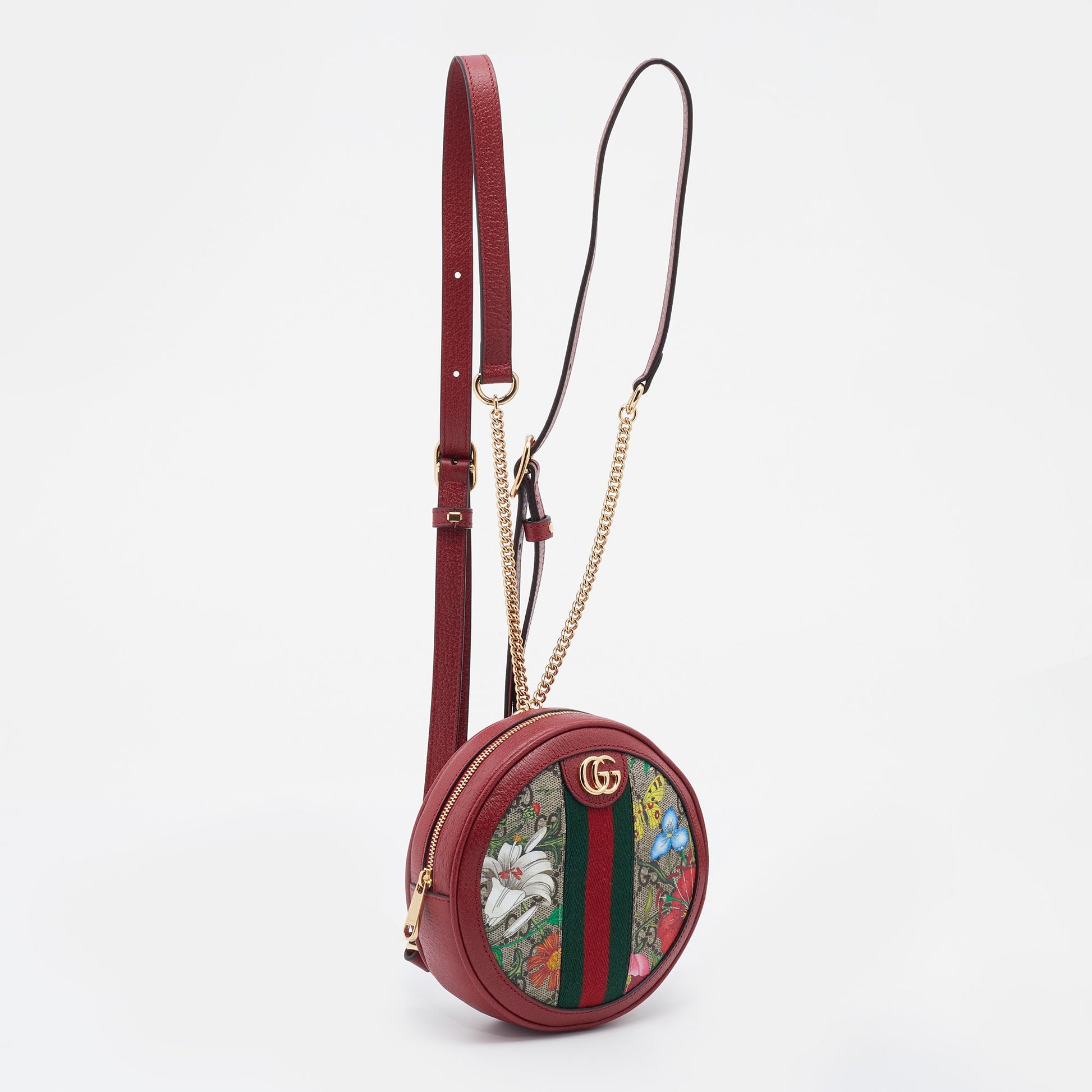 Gucci Ophidia Leather Canvas Backpack Style 1
