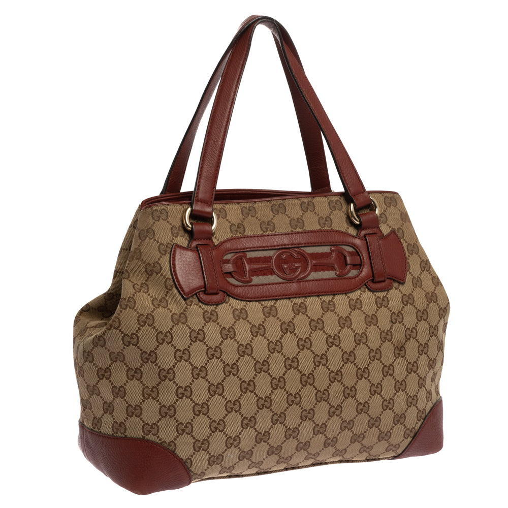 Gucci GG Supreme Leather Canvas Tote Style 5