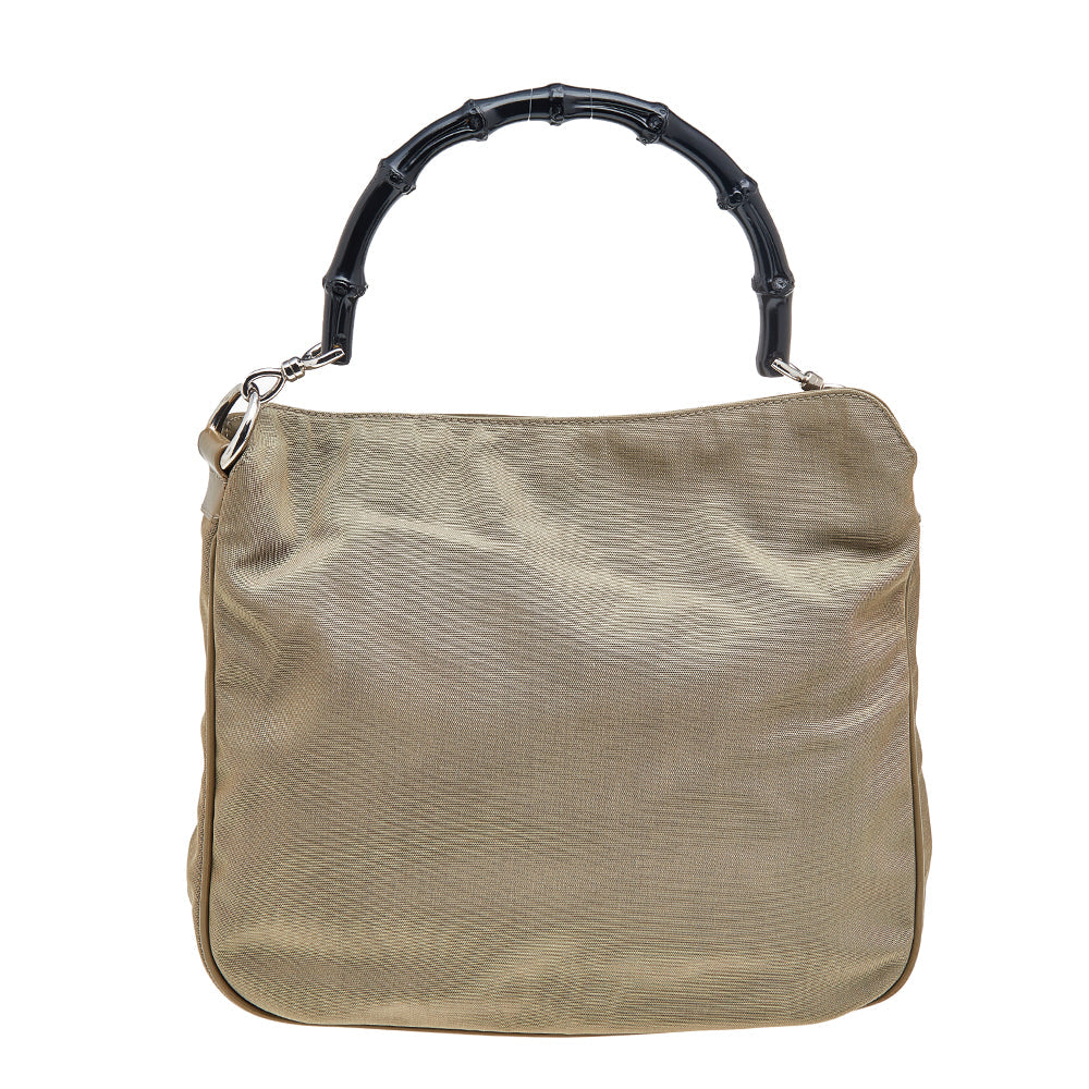 Gucci Lou Nylon Leather Shoulder Bag