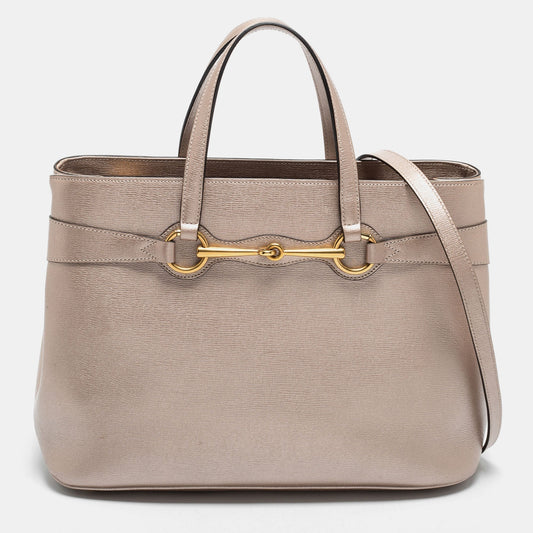 Gucci Lou Leather Top Handle Tote