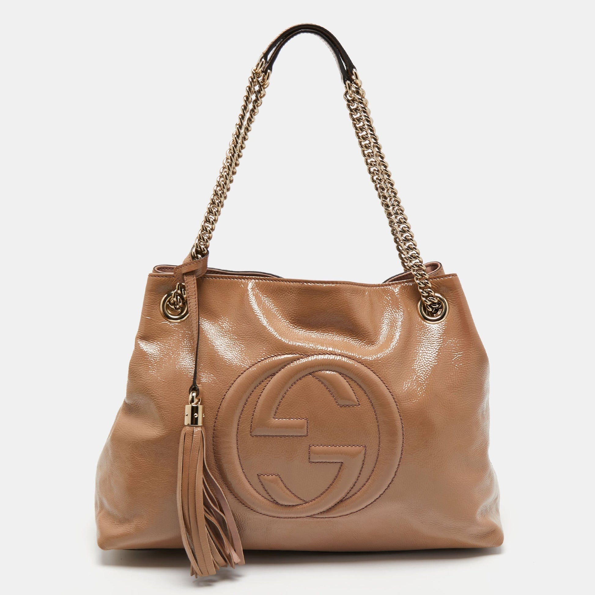 Gucci Lou Chain Leather Tote