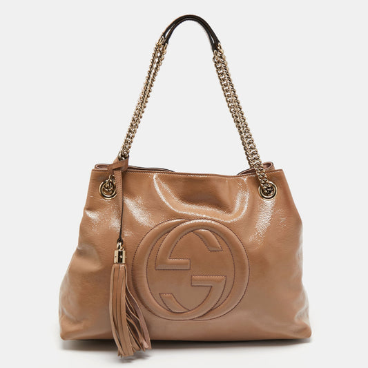 Gucci Lou Chain Leather Tote