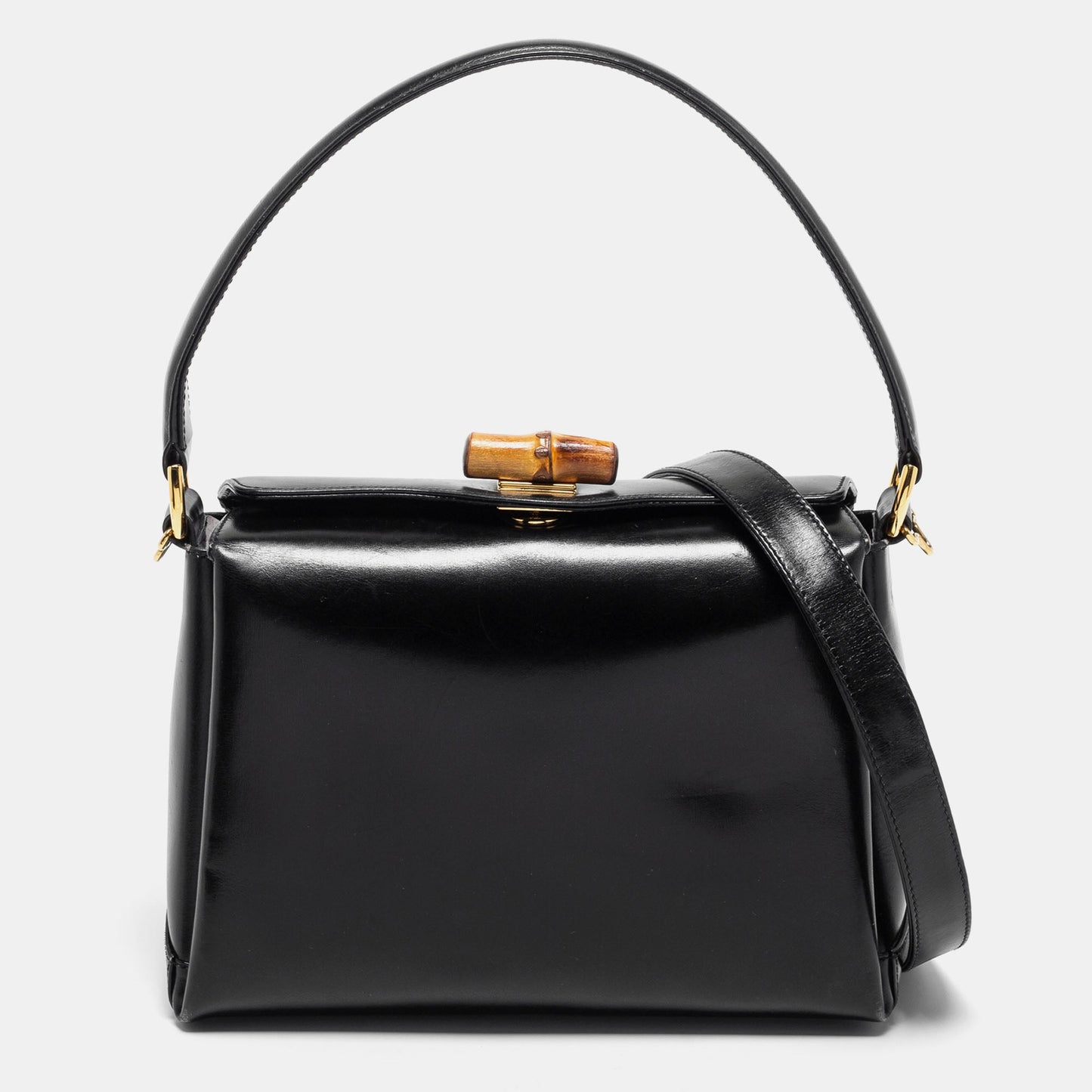 Gucci Lou Leather Top Handle Handbag