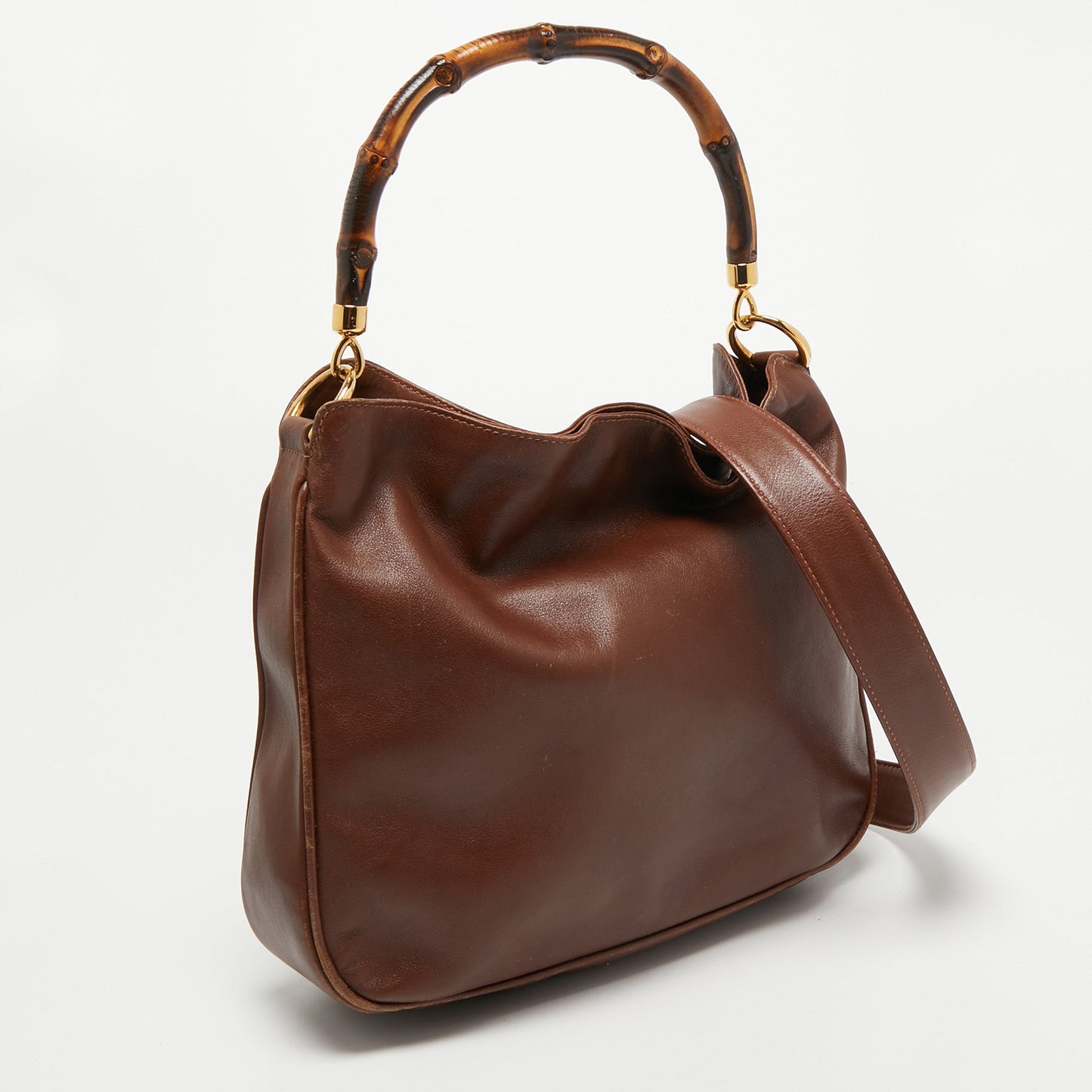 Gucci Lou Leather Top Handle Handbag