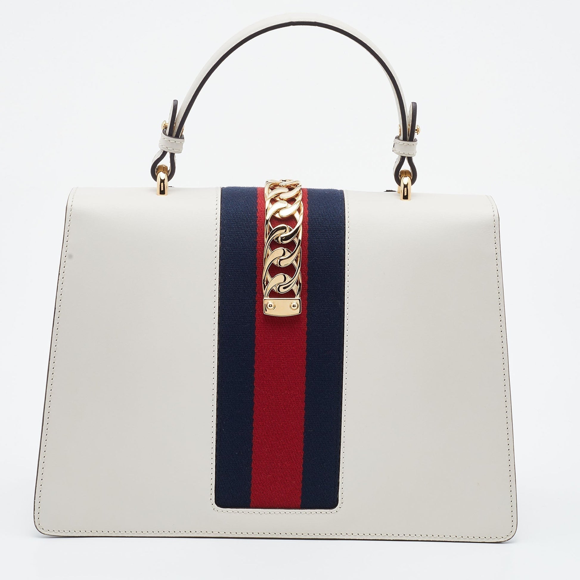 Gucci Lou Leather Top Handle Handbag