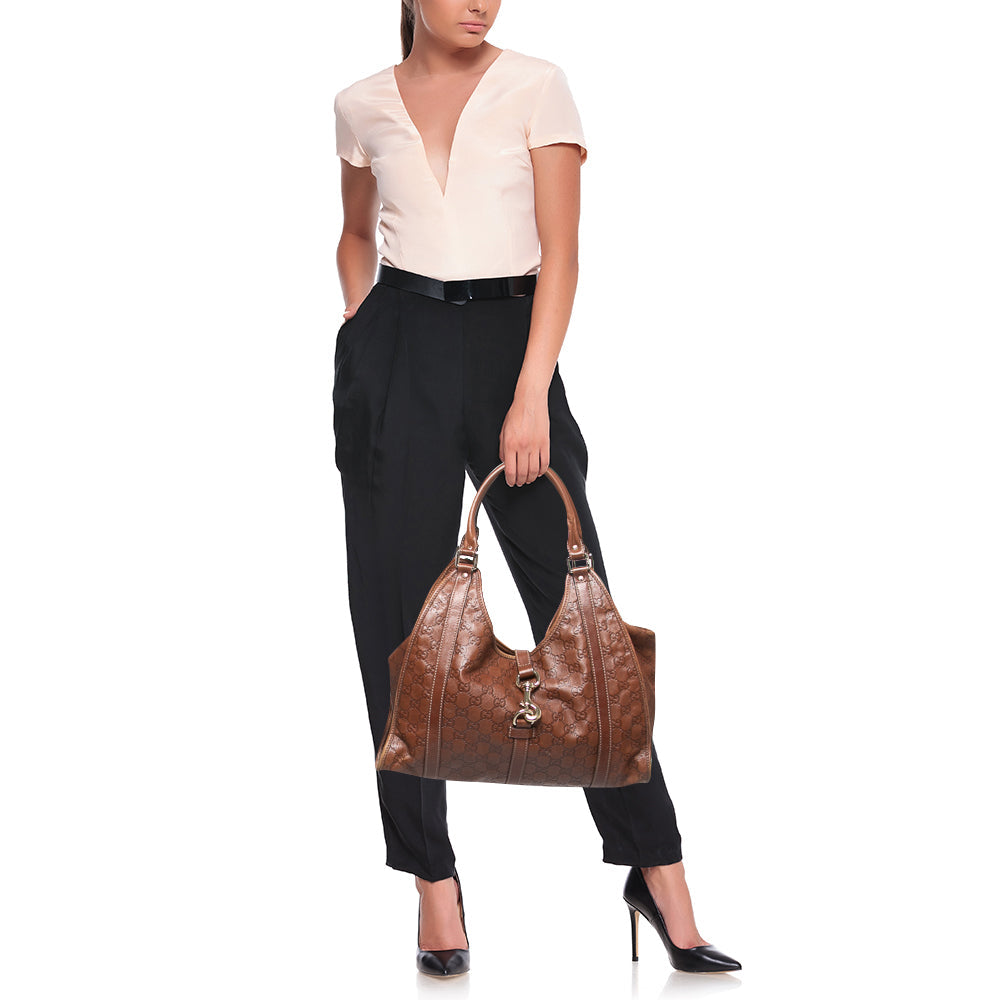 Gucci Lou Leather Shoulder Bag