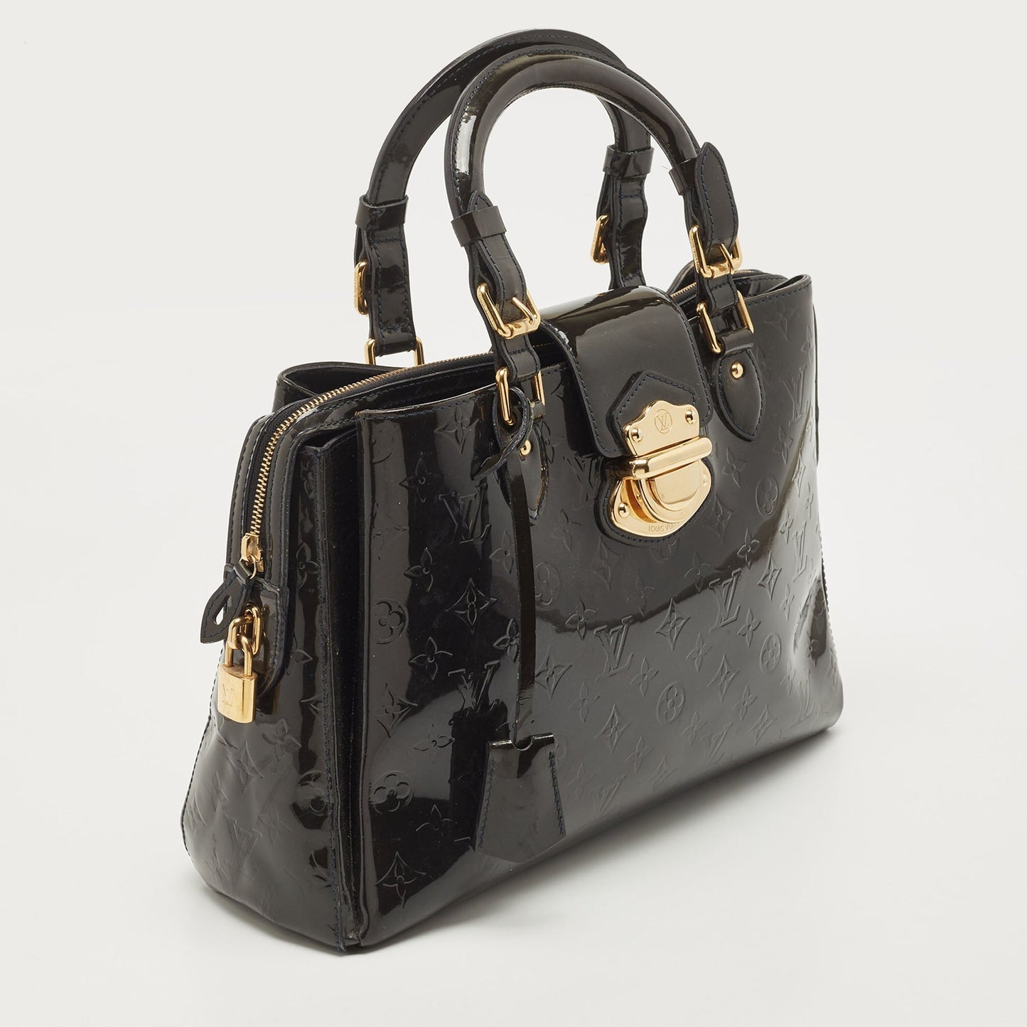 LOUIS VUITTON Bleu Infini Monogram Vernis Melrose Avenue Bag