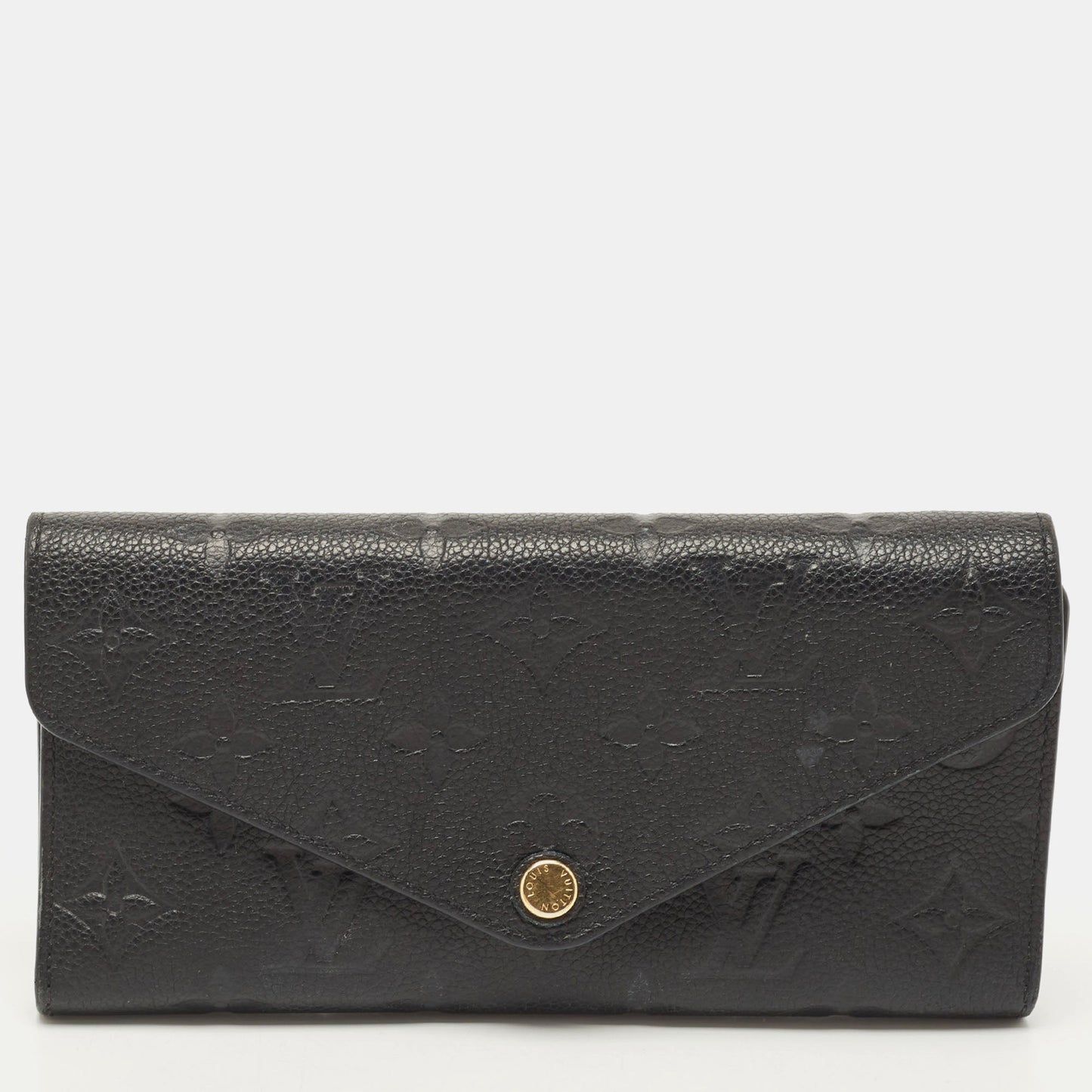 LOUIS VUITTON Black Empreinte Leather Josephine Wallet