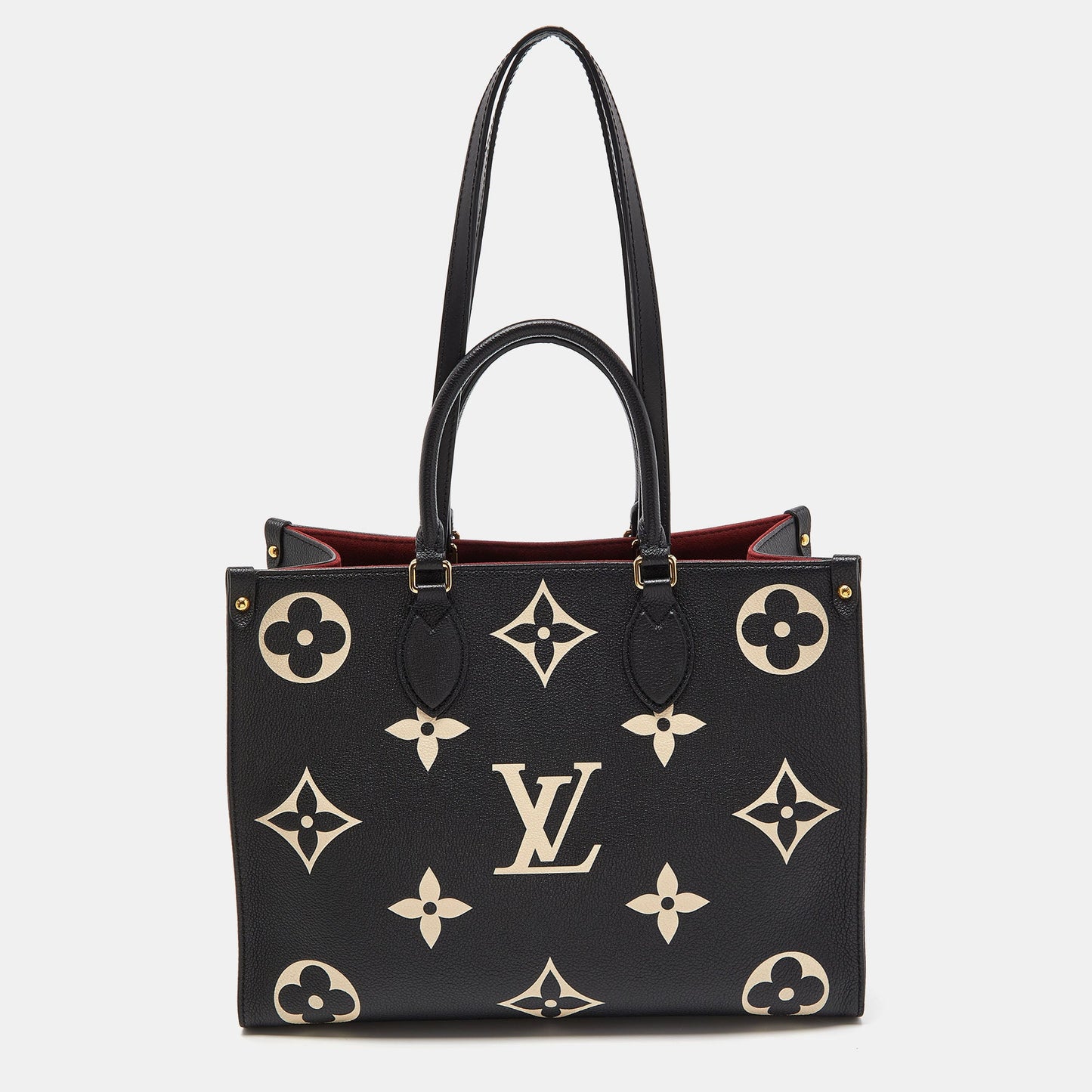 LOUIS VUITTON Bicolor Monogram Empriente Leather Giant Onthego MM Bag