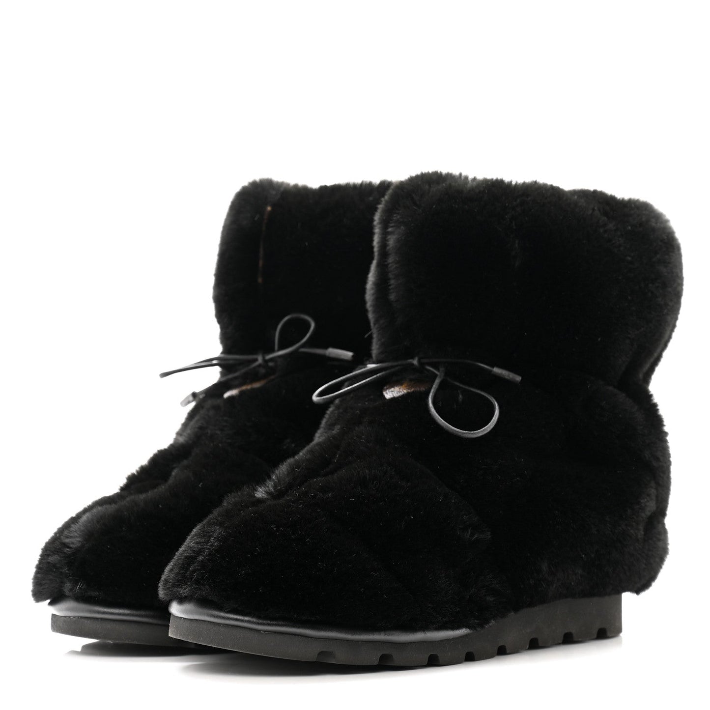 LOUIS VUITTON MONOGRAM MINK SLIPPERS