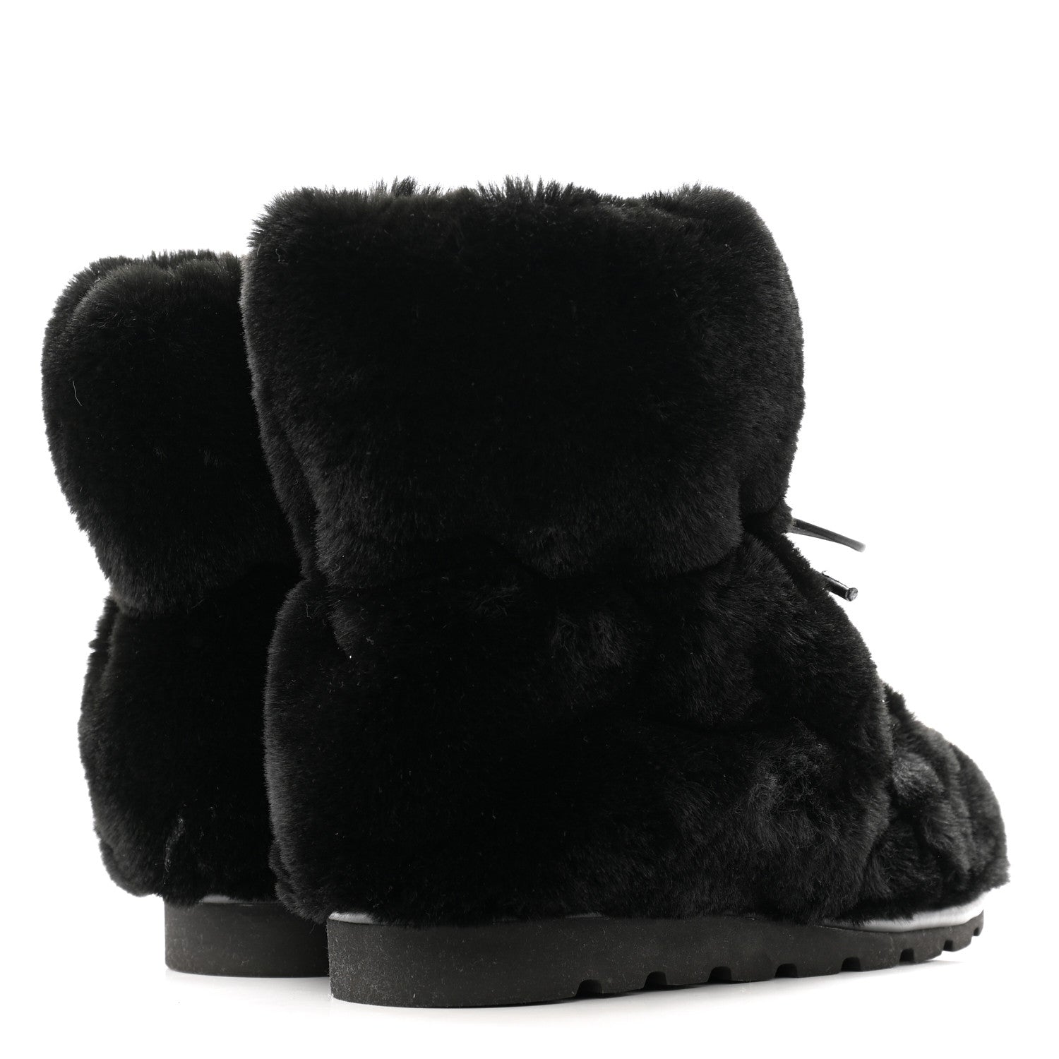 LOUIS VUITTON MONOGRAM MINK SLIPPERS