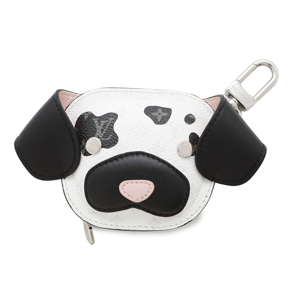 LOUIS VUITTON Bag Charm?LV Dog Noir/White/PinkM02273 Monogram