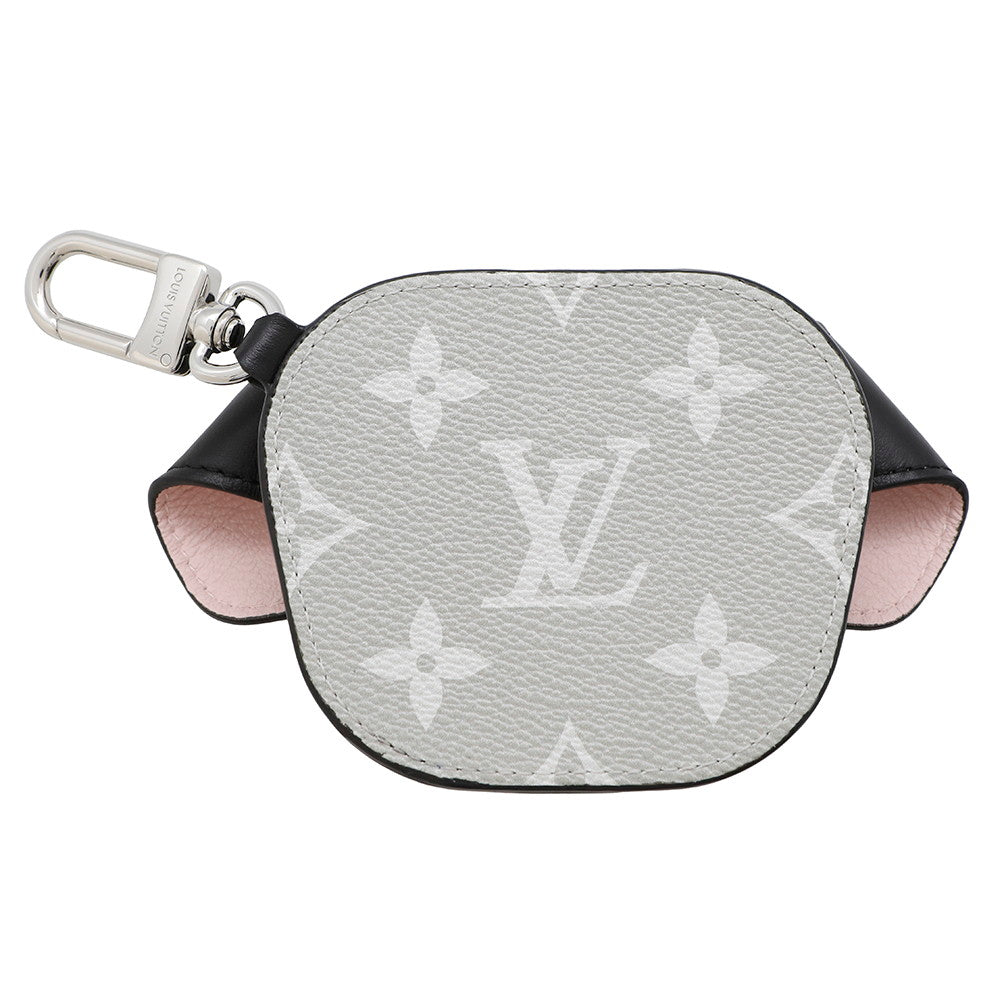 LOUIS VUITTON Bag Charm?LV Dog Noir/White/PinkM02273 Monogram