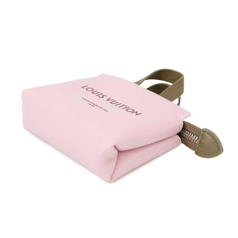 LOUIS VUITTON Bag Charm?LV Mini Shopper PinkM03136 Leather