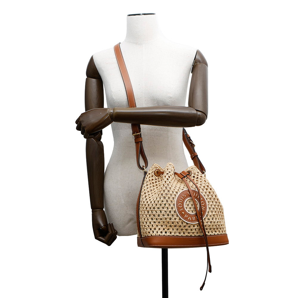 LOUIS VUITTON Noe Natural/TanM24722 Raffia Leather Size BB
