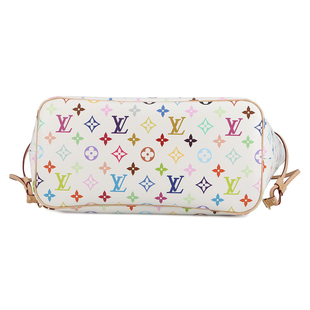 LOUIS VUITTON LV × TM Neverfull WhiteM27787 Monogram?Multicolor Size MM
