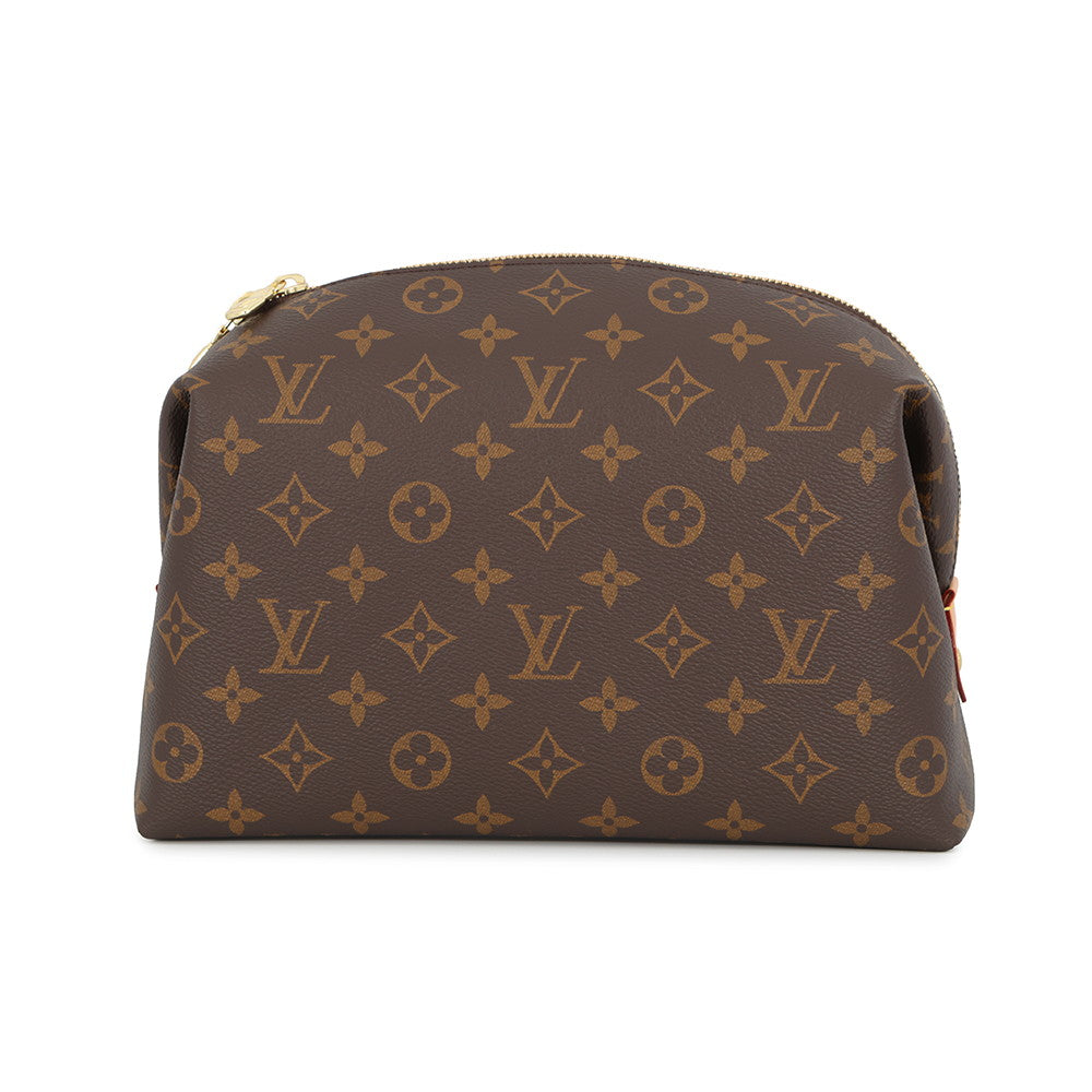 LOUIS VUITTON Pochette Cosmetic BrownM46458 Monogram Size GM