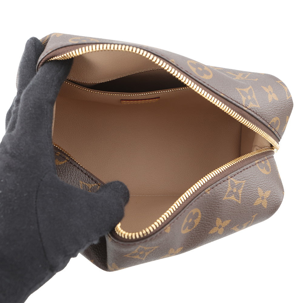 LOUIS VUITTON Pochette Cosmetic BrownM46458 Monogram Size GM