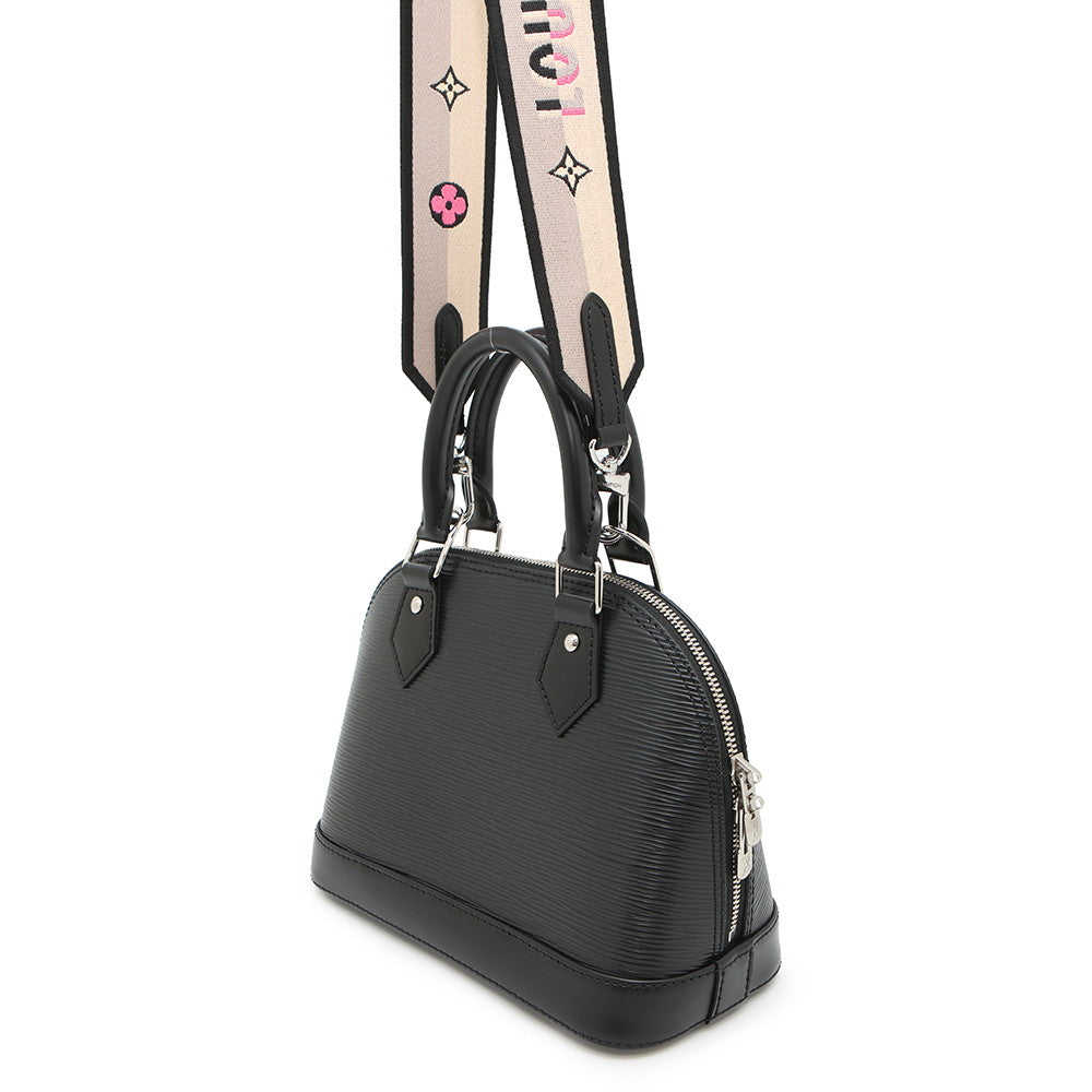 LOUIS VUITTON Alma NoirM59217 Epi Leather Monogram?Flower Size BB