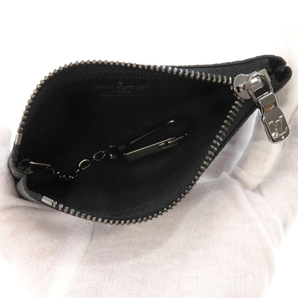 LOUIS VUITTON Pochette Cles NoirM80905 Monogram Eclipse Monogram Eclipse Reverse
