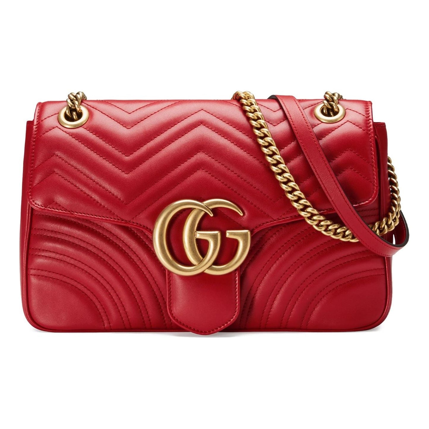 Gucci Chain Leather Shoulder Bag