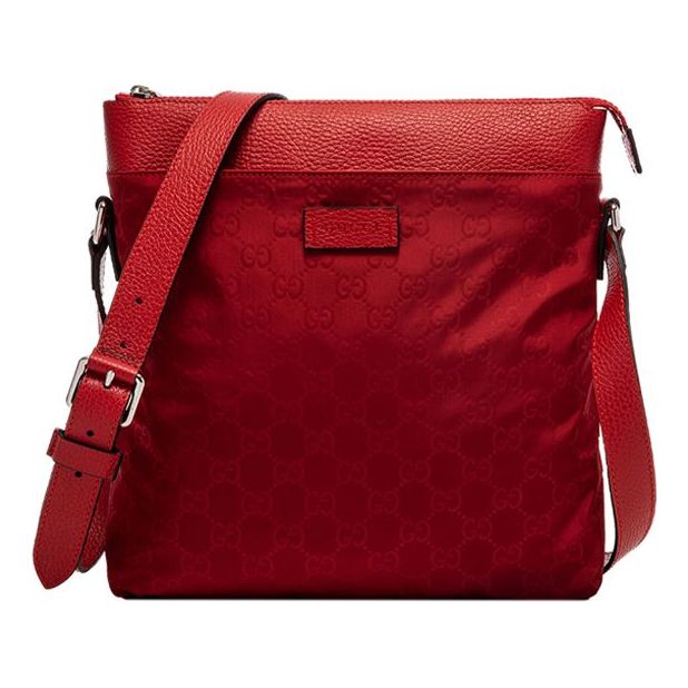 Gucci Nylon Leather Shoulder Bag