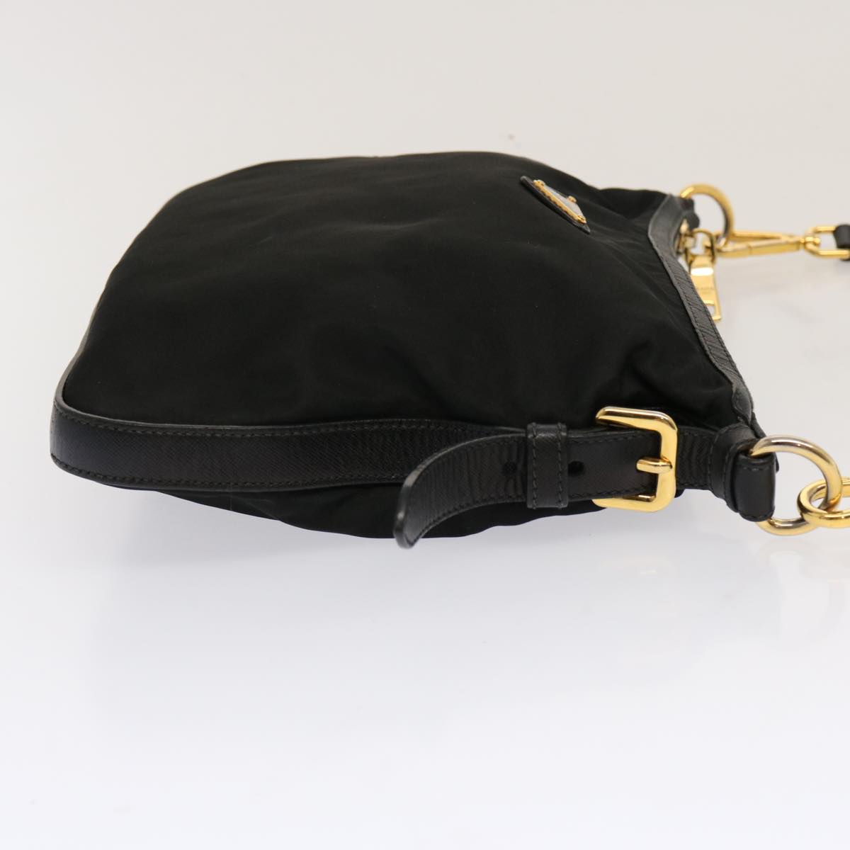PRADA Shoulder Bag Nylon Black Auth mr061