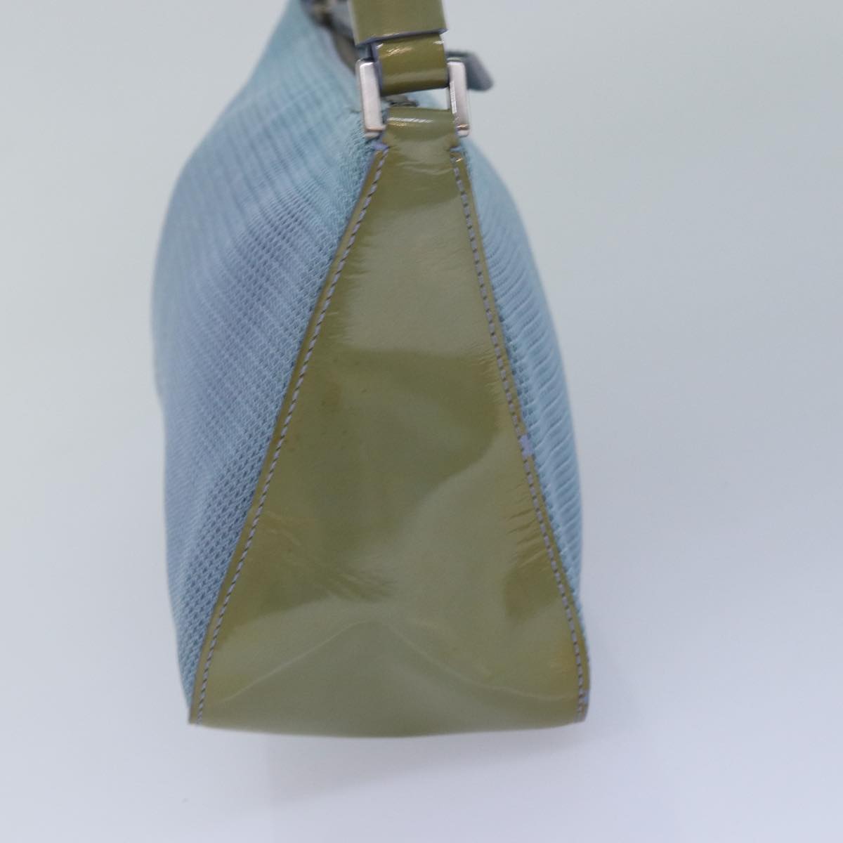 PRADA Sports Accessory Pouch Mesh Light Blue Auth Luxury Handbag