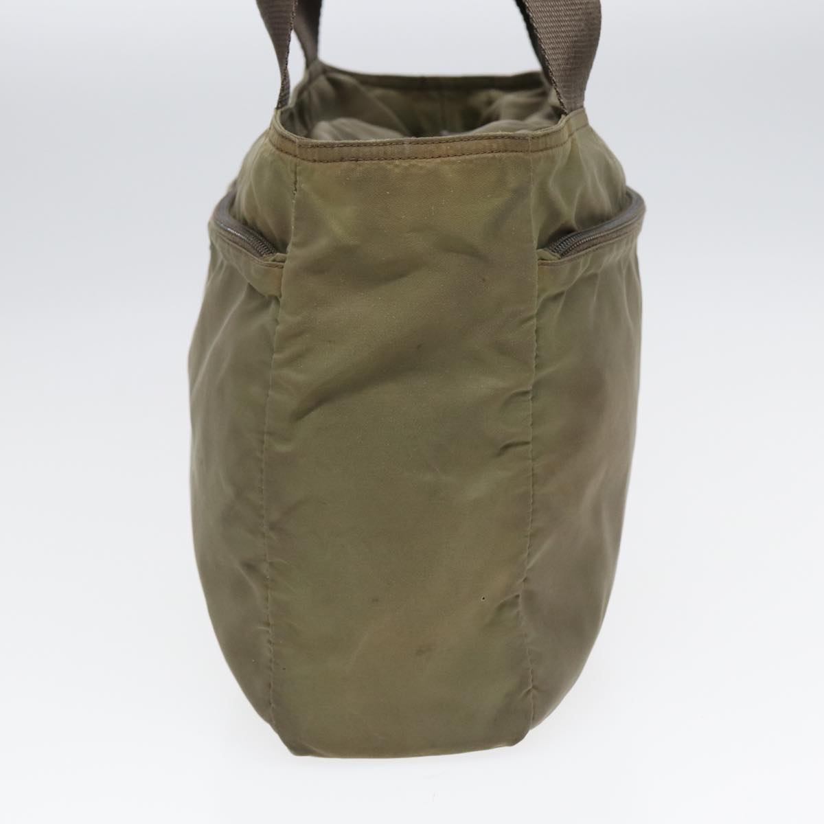 PRADA Tote Bag Nylon Khaki Auth