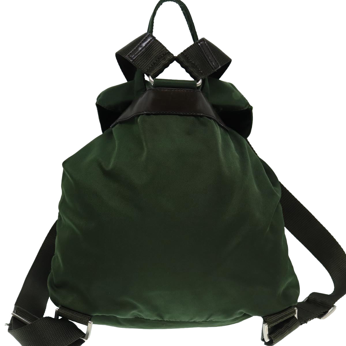PRADA Backpack Nylon Green Auth