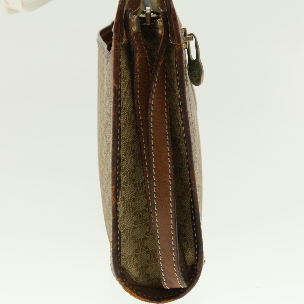 Luxury CELINE Macadam Canvas Clutch Bag Beige ny235