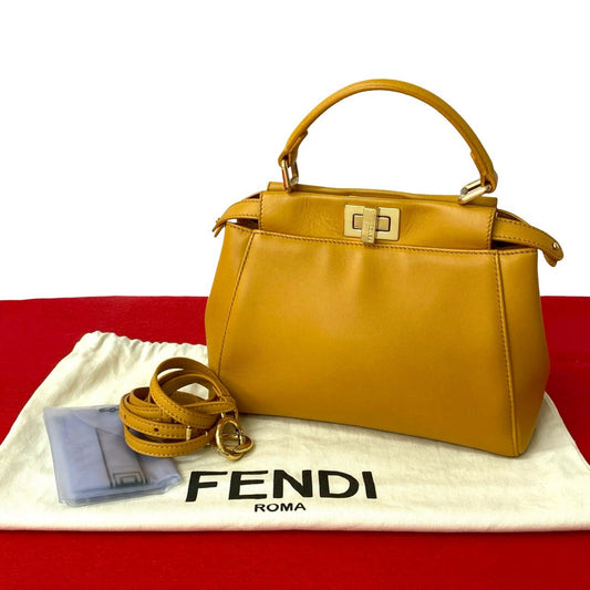 Fendi Peekaboo Leather 2way Bag