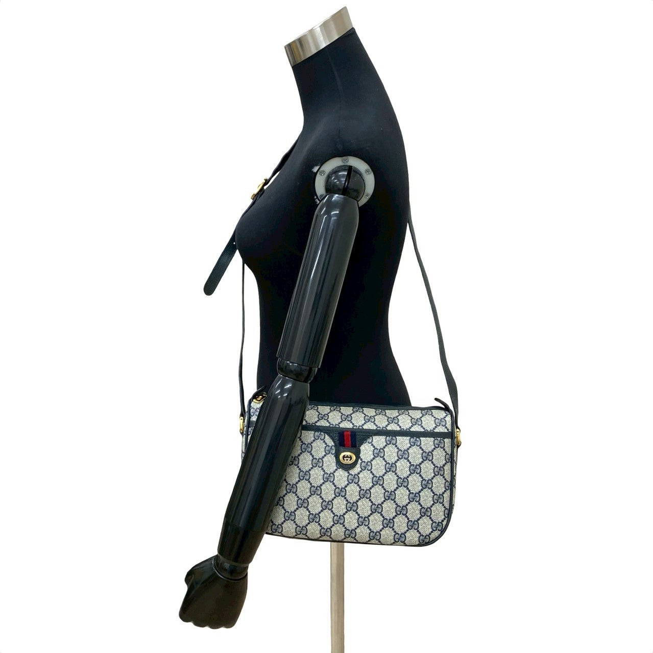 Gucci GG Logo Leather Shoulder Bag
