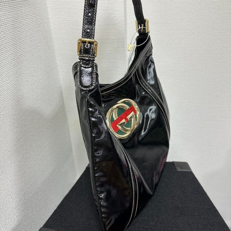 Gucci Leather Patent Leather Tote Style 2