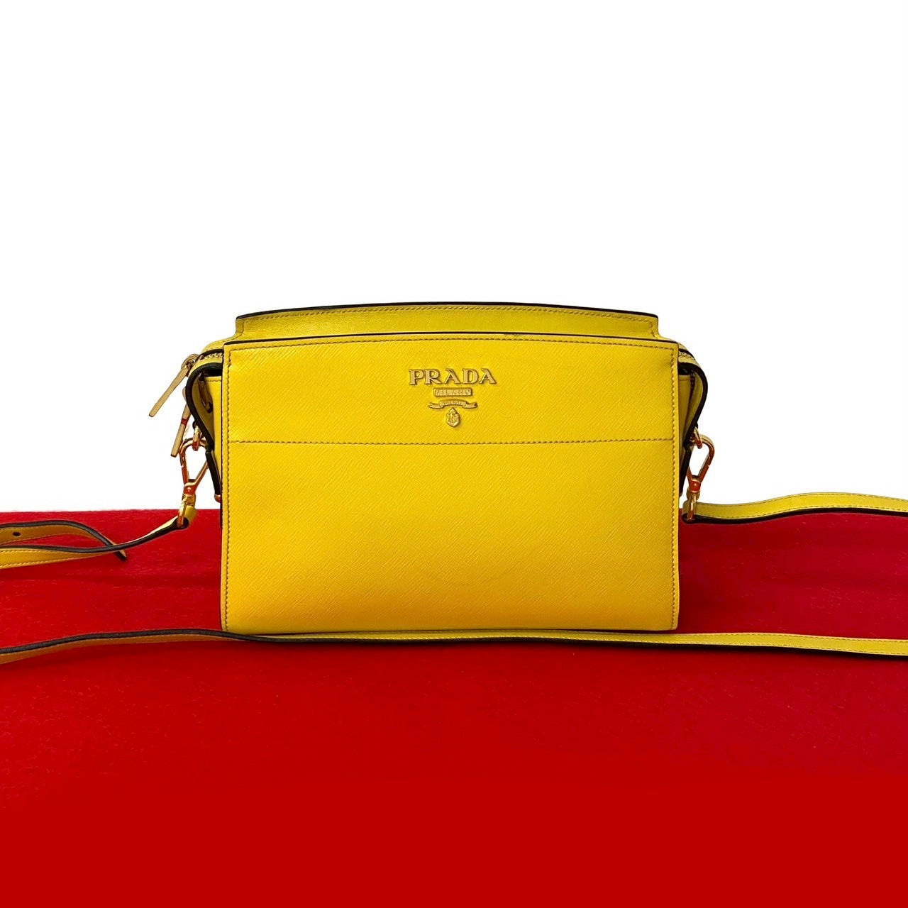 Prada Saffiano Leather Shoulder Bag