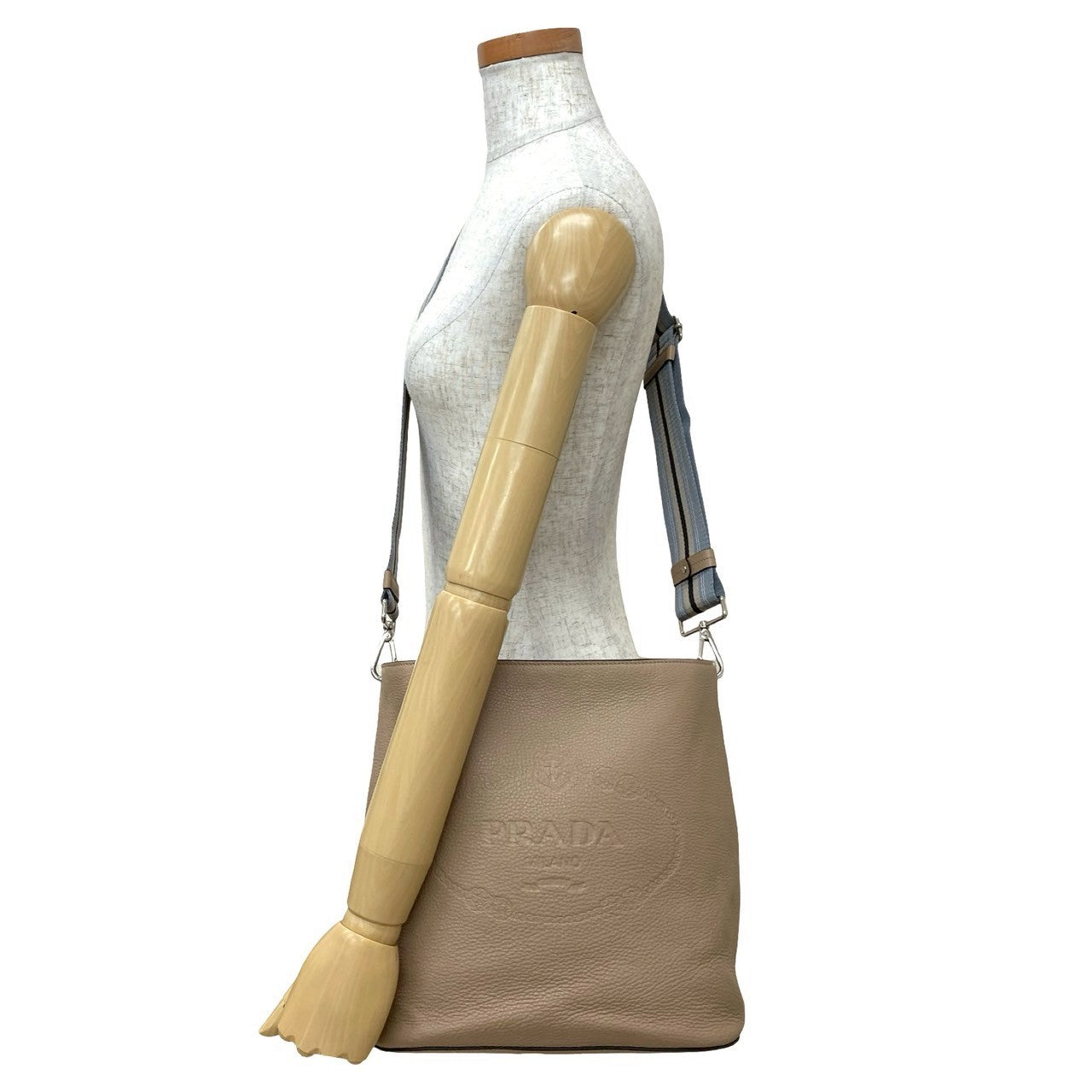 Prada VITELLO PHENIX Leather Shoulder Bag