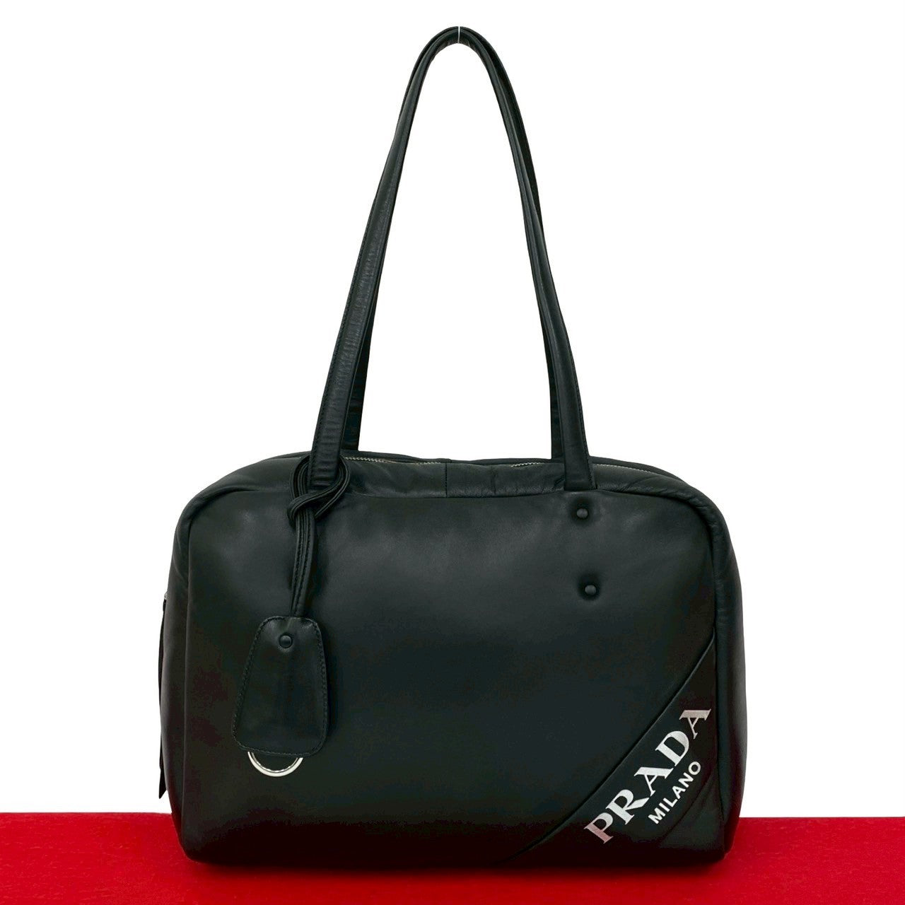 Prada Leather 2way Tote Bag