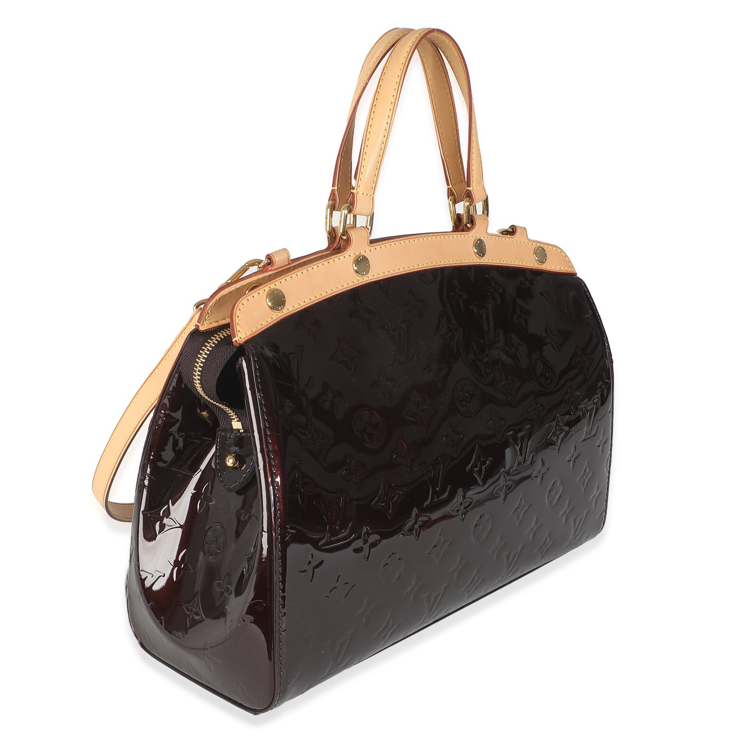 Louis Vuitton Amarante Monogram Vernis Brea GM