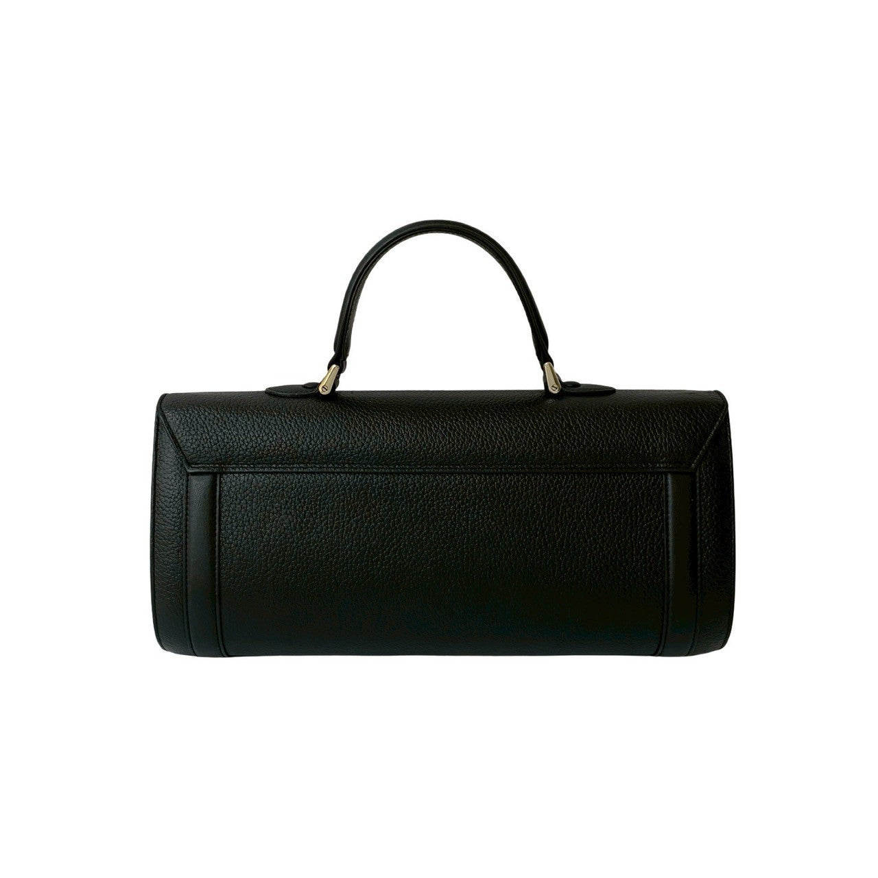 Burberrys Shadow Horse Logo Leather Handbag