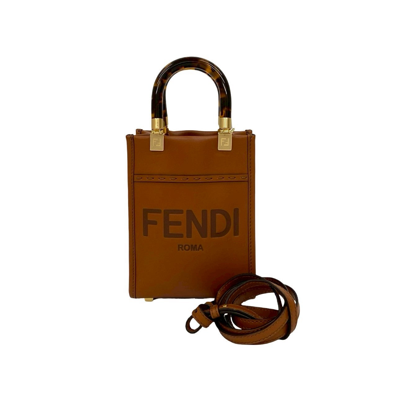 Fendi Peekaboo Celeria Leather 2way Bag