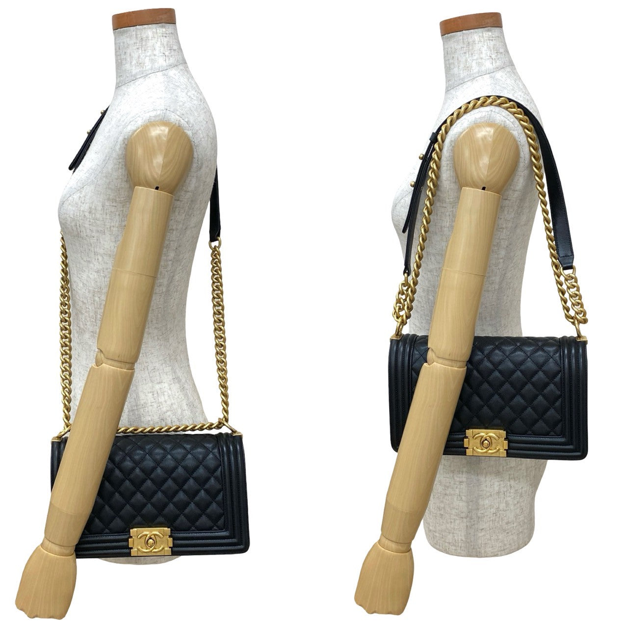 Chanel Boy Chanel Caviar Shoulder Bag